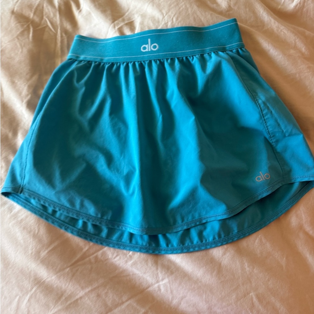Alo Blue Match Point Tennis Skirt